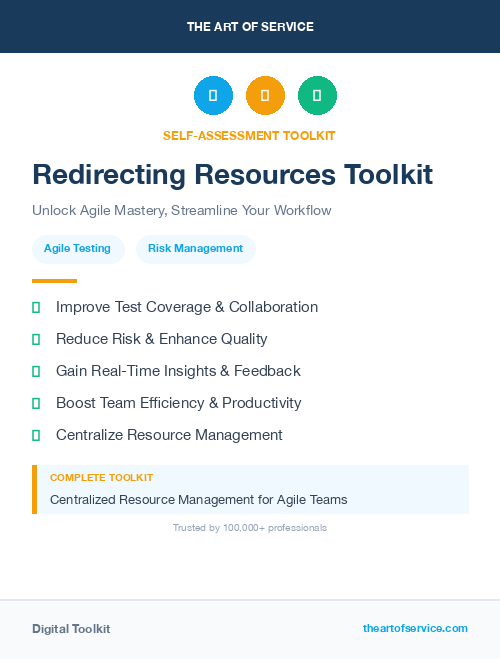 Redirecting Resources Toolkit