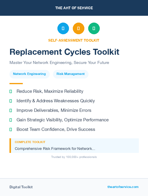 Replacement Cycles Toolkit
