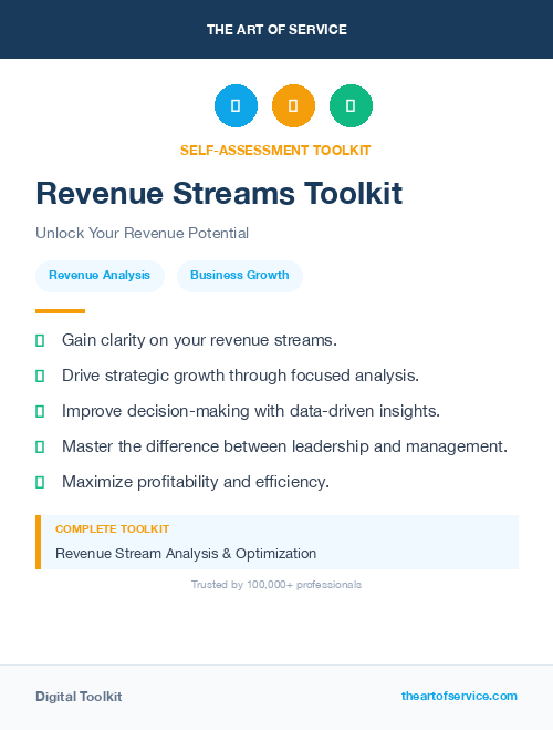 Revenue Streams Toolkit
