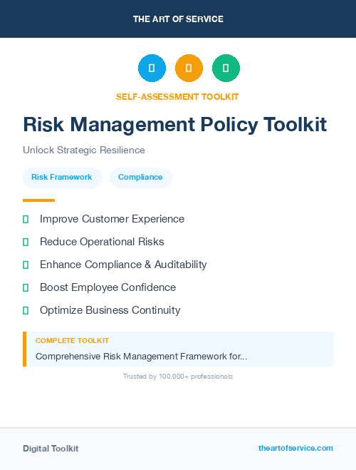 Risk Management Policy Toolkit