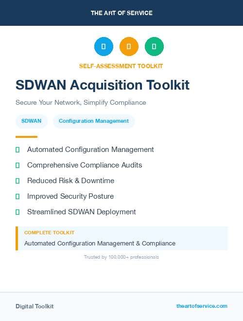 SDWAN Acquisition Toolkit