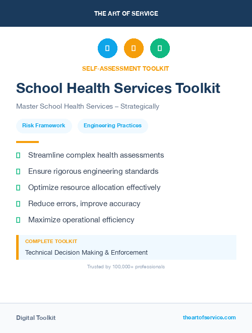 School Health Services Toolkit