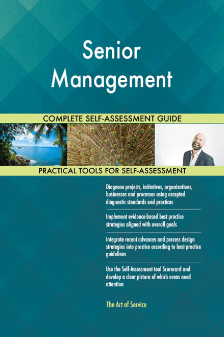 Senior Management Toolkit Senior Management Toolkit