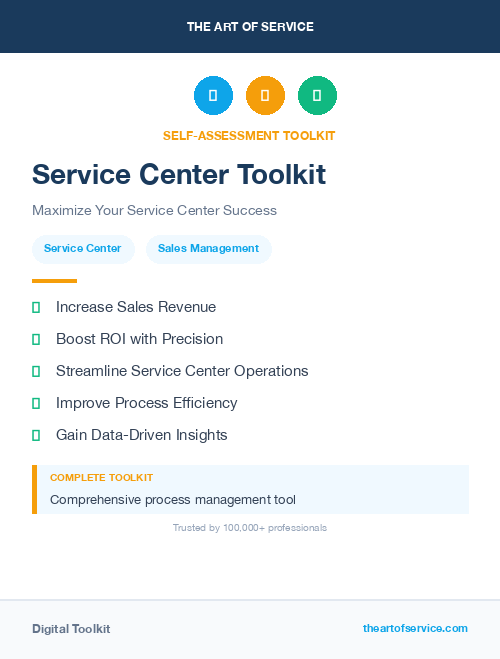 Service Center Toolkit