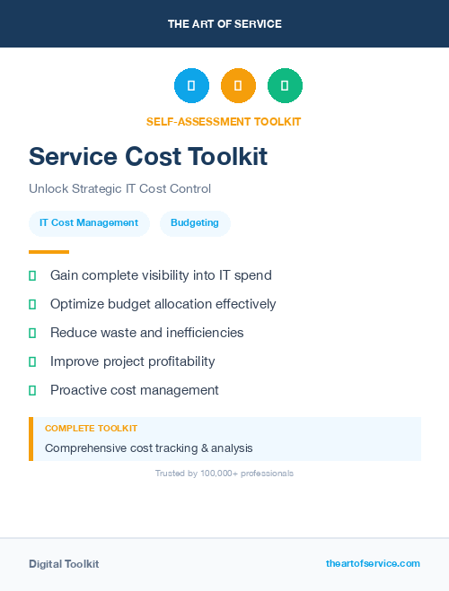 Service Cost Toolkit