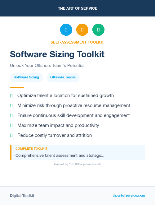 Software Sizing Toolkit
