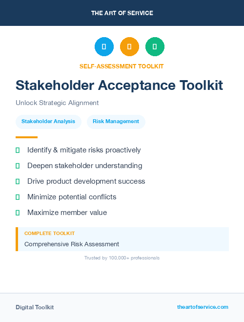 Stakeholder Acceptance Toolkit