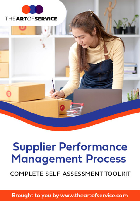 Supplier Performance Management Process Toolkit