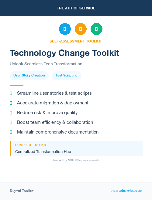 Technology Change Toolkit