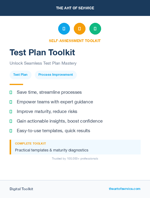 Test Plan Toolkit
