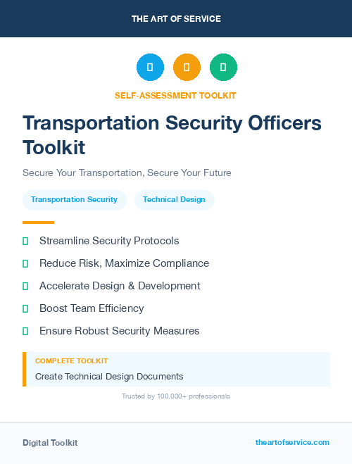 Transportation Security Officers Toolkit