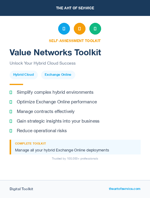 Value Networks Toolkit