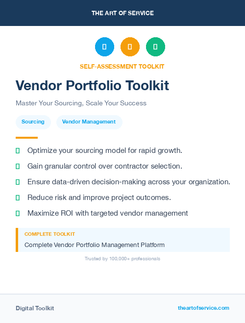 Vendor Portfolio Toolkit