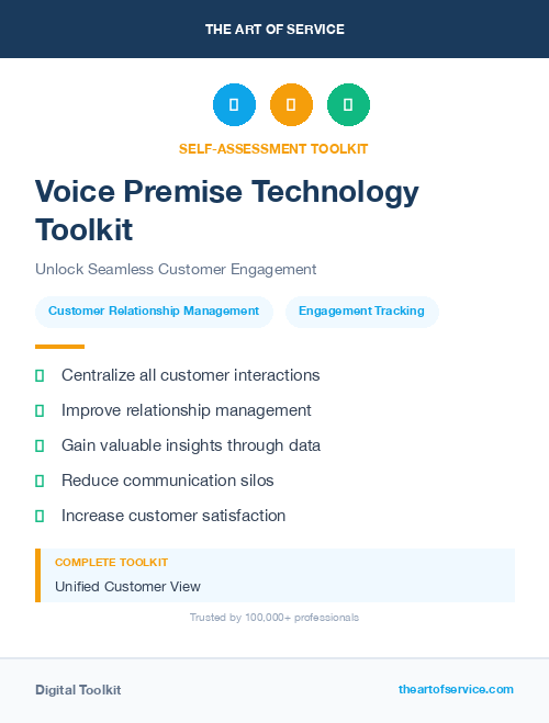 Voice Premise Technology Toolkit
