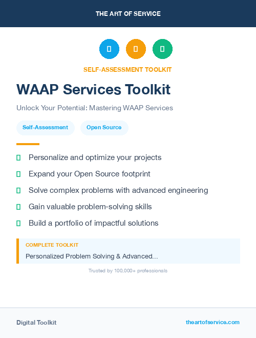 WAAP Services Toolkit