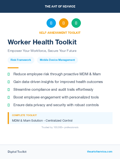 Worker Health Toolkit