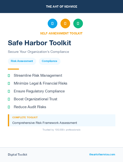 Safe Harbor Toolkit