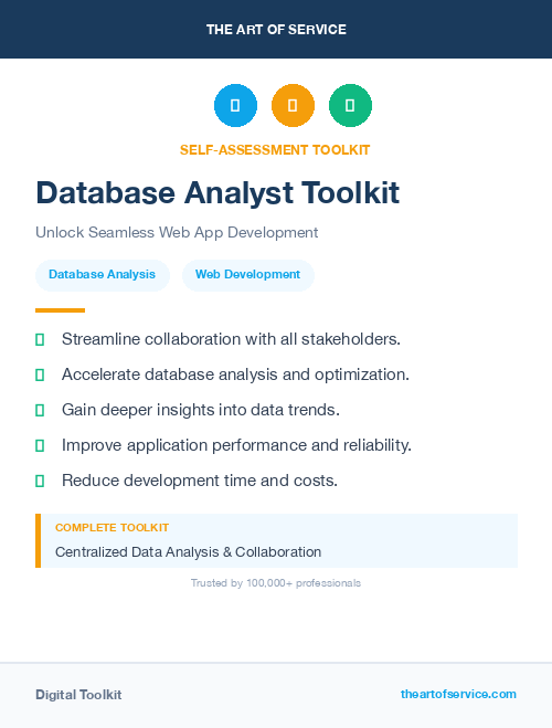 Database Analyst Toolkit