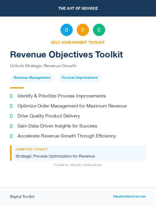 Revenue Objectives Toolkit