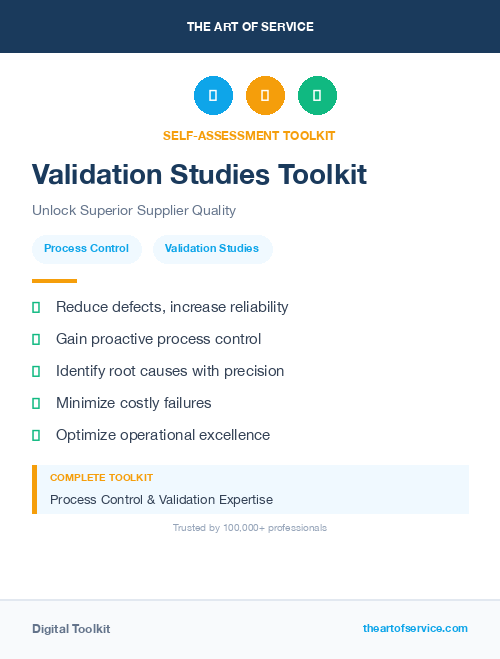 Validation Studies Toolkit