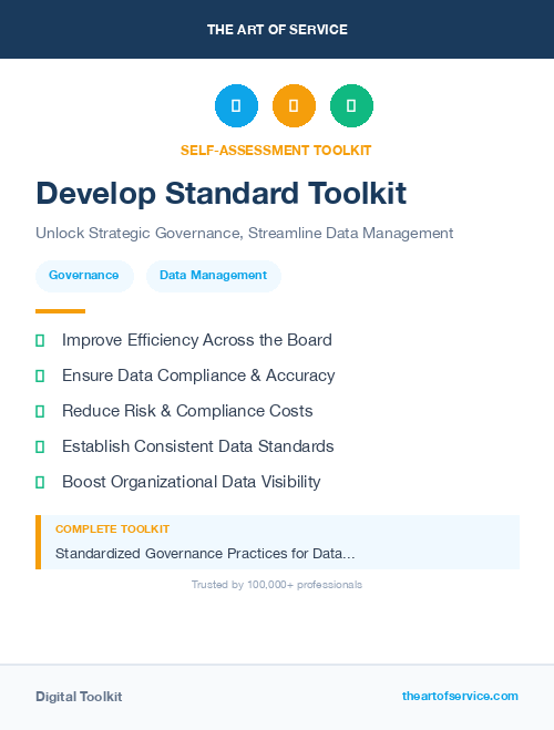 Develop Standard Toolkit