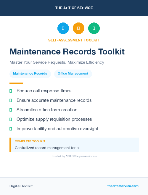 Maintenance Records Toolkit