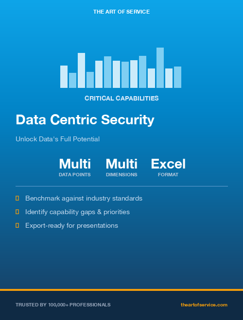 Data Centric Security Critical Capabilities