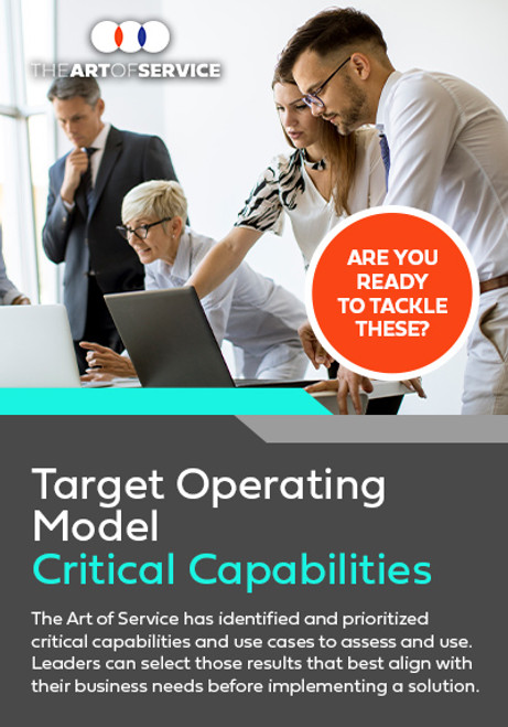 Target Operating Model Critical Capabilities