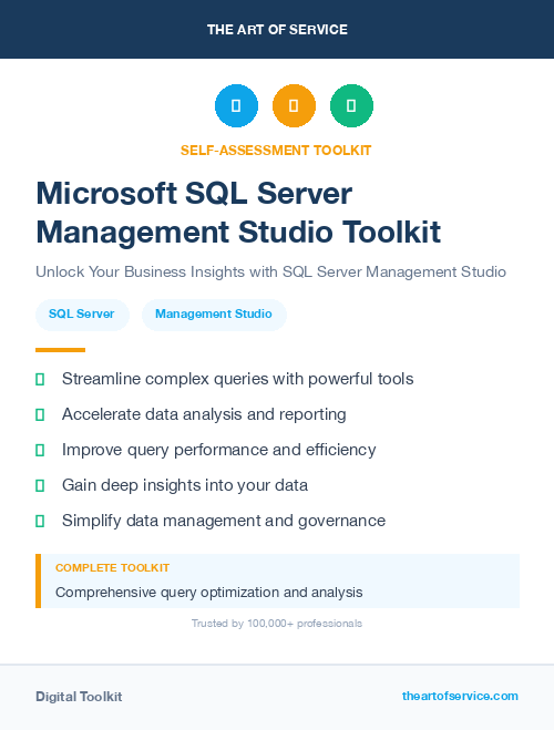 Microsoft SQL Server Management Studio Toolkit