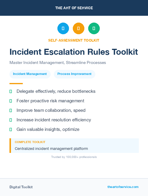 Incident Escalation Rules Toolkit
