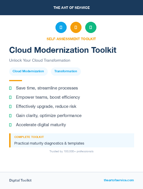 Cloud Modernization Toolkit