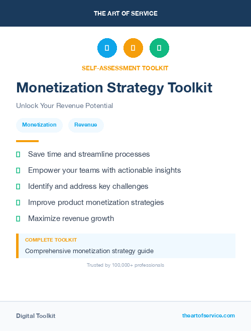 Monetization Strategy Toolkit