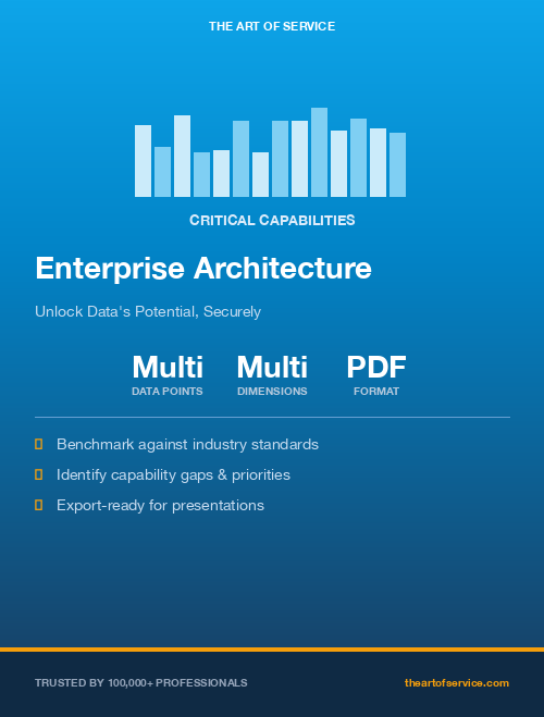 Enterprise Architecture Critical Capabilities