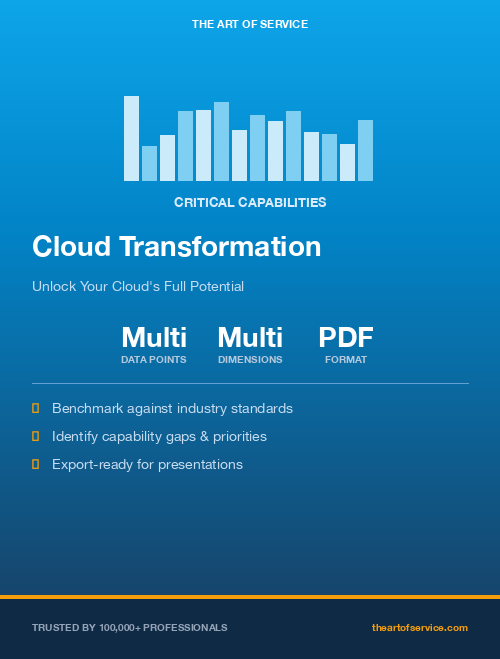 Cloud Transformation Critical Capabilities