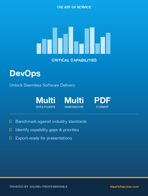 DevOps Critical Capabilities
