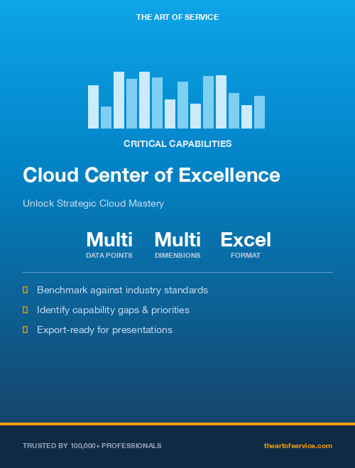 Cloud Center of Excellence Critical Capabilities