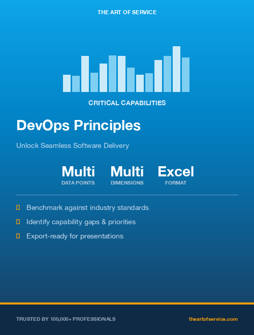 DevOps Principles Critical Capabilities