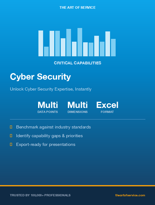 Cyber Security Critical Capabilities