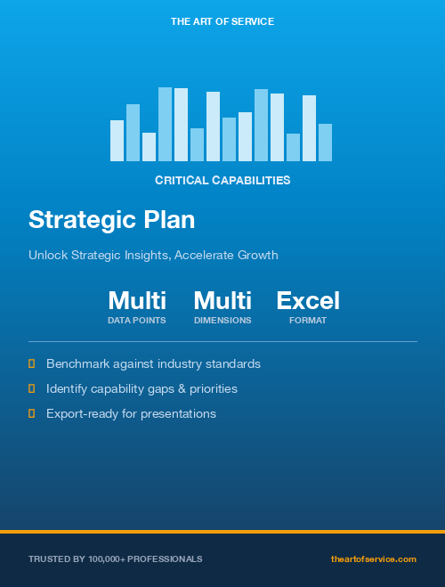 Strategic Plan Critical Capabilities