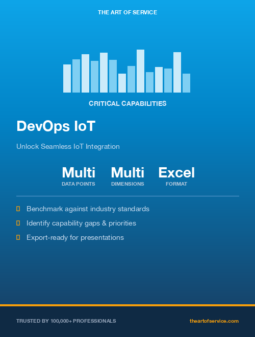 DevOps IoT Critical Capabilities