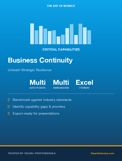 Business Continuity Critical Capabilities