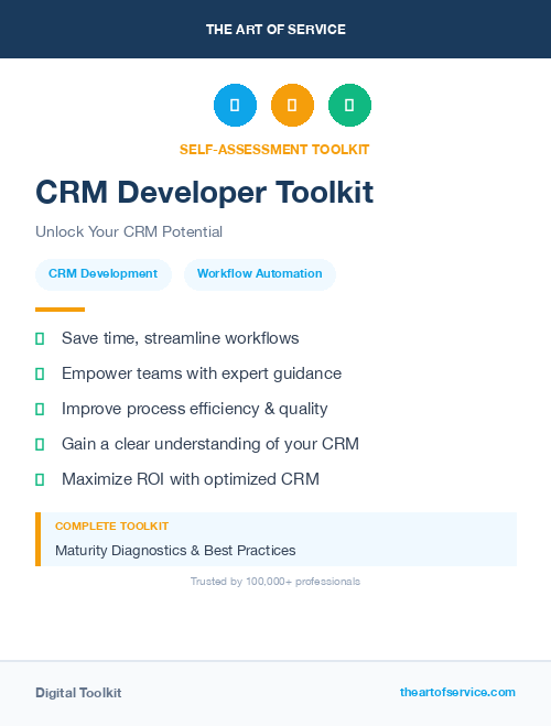 CRM Developer Toolkit