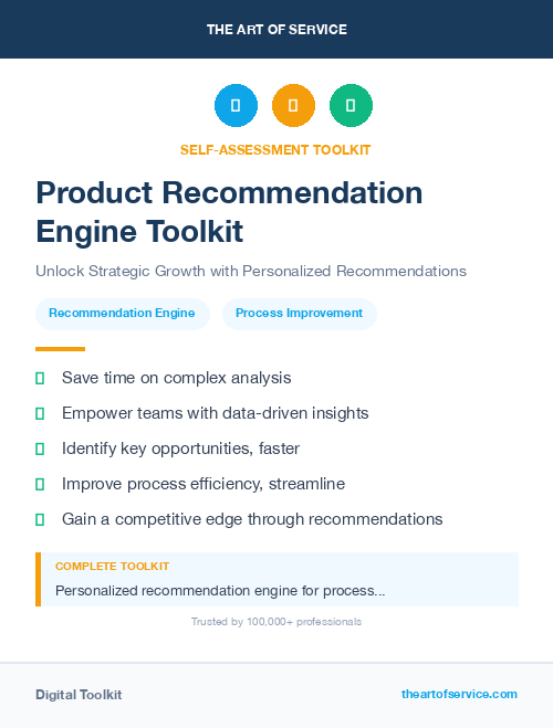 Product Recommendation Engine Toolkit