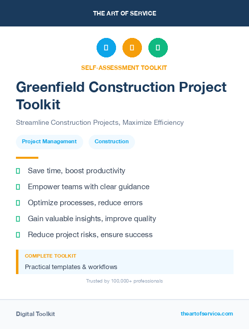 Greenfield Construction Project Toolkit