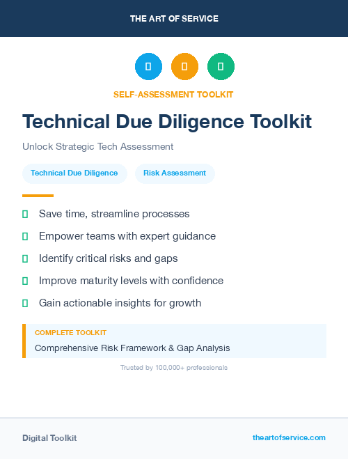 Technical Due Diligence Toolkit