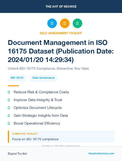 Document Management in ISO 16175 Dataset