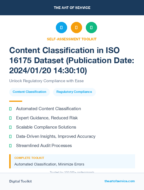 Content Classification in ISO 16175 Dataset