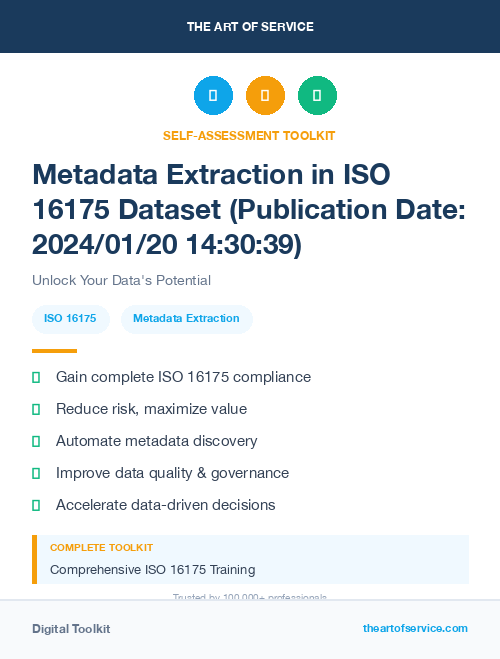 Metadata Extraction in ISO 16175 Dataset