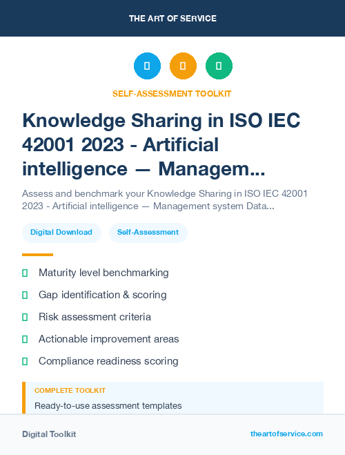 Knowledge Sharing in ISO IEC 42001 2023 - Artificial intelligence — Management system Dataset