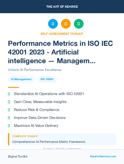 Performance Metrics in ISO IEC 42001 2023 - Artificial intelligence — Management system Dataset